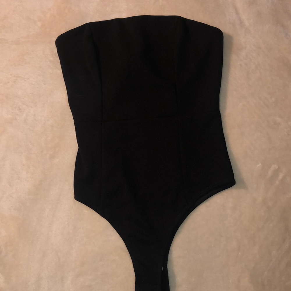 Shein strappless one piece
